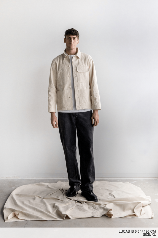 Washed Ivory Work Coat