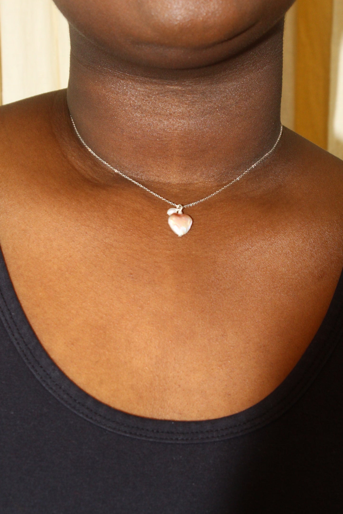 Pearl Heart Necklace