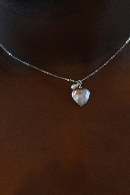 Pearl Heart Necklace