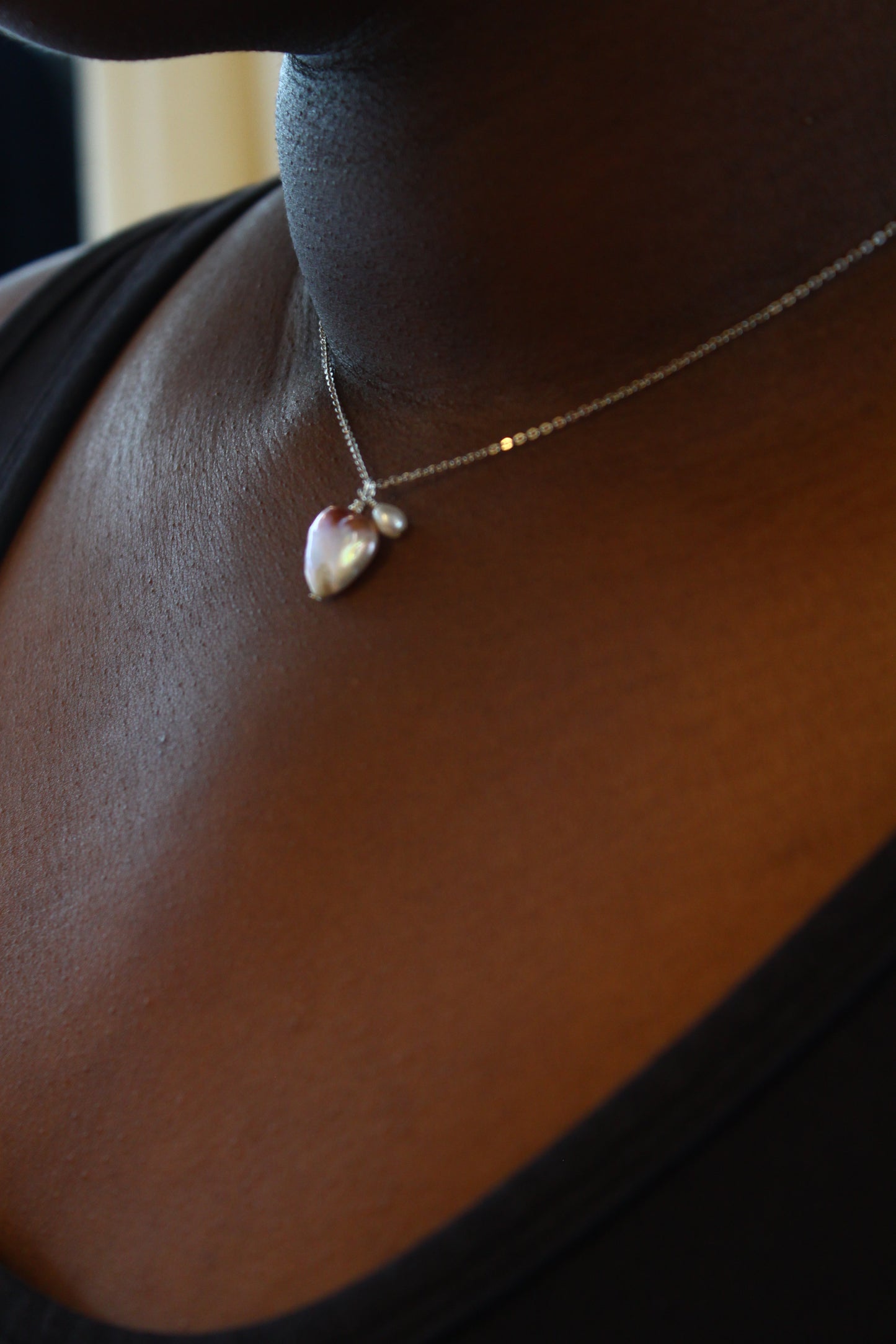 Pearl Heart Necklace