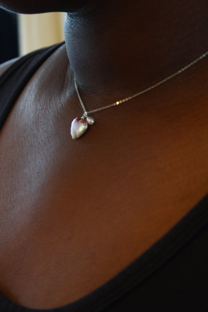 Pearl Heart Necklace